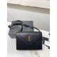 Falsa YSL Saint Laurent gaby Satchel bolso de piel de cordero acolchado negro Imitacion