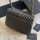 Falsa YSL Saint Laurent Bolso de hombro mediano Kate con cadena Mix Matelasse Gris Imitacion