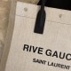 Falsa YSL Saint Laurent rive gauche shopping bag Blanco Imitacion