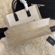 Falsa YSL Saint Laurent rive gauche shopping bag Blanco Imitacion