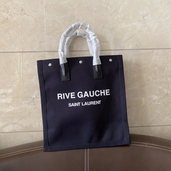 Falsa YSL Saint Laurent rive gauche shopping bag Gris Imitacion