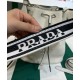 Replicas Prada Bolso Saco 1BE060 Crema Imitacion Baratos