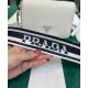 Replicas Prada Bandolera 1BD314 Blanco Imitacion Baratos