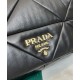 Replicas Bolso de hombro Prada System Nappa Patchwork 1BD328 Negro Imitacion Baratos