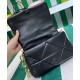 Replicas Bolso de hombro Prada System Nappa Patchwork 1BD328 Negro Imitacion Baratos