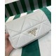 Replicas Bolso de hombro Prada System Nappa Patchwork 1BD328 Blanco Imitacion Baratos