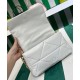 Replicas Bolso de hombro Prada System Nappa Patchwork 1BD328 Blanco Imitacion Baratos