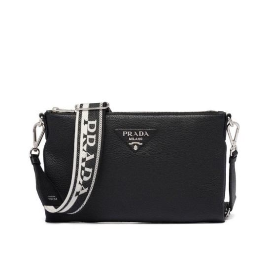 Replicas Prada Bolso De Hombro 1BH050 Negro Imitacion Baratos