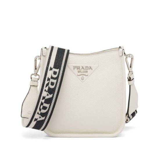 Replicas Prada Mini Bolso De Hombro 1BH191 Crema Imitacion Baratos