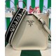 Replicas Prada Mini Bolso De Hombro 1BH191 Crema Imitacion Baratos