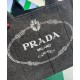 Replicas Bolso Tote Prada Denim 1BG439 Gris Oscuro Imitacion Baratos