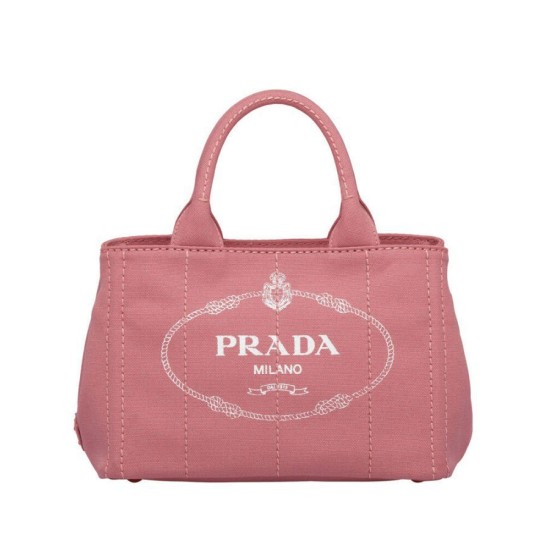 Replicas Bolso tote vaquero Prada 1BG439 Peachblow Imitacion Baratos