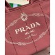 Replicas Bolso tote vaquero Prada 1BG439 Peachblow Imitacion Baratos