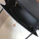 Replicas Hermes Kelly 25cm Bolso Sellier Epsom Cuero Negro Imitacion Baratos