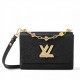 Replicas Bolso Louis Vuitton Twist MM en cuero Epi negro M20834 Imitacion Baratos