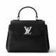 Replicas Minibolso Louis Vuitton Lockme Ever en cuero negro M56321 Imitacion Baratos