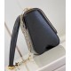 Replicas Bolso Louis Vuitton Twist MM en cuero Epi negro M21025 Imitacion Baratos