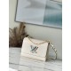 Replicas Bolso Louis Vuitton Twist MM en cuero Epi blanco M21032 Imitacion Baratos