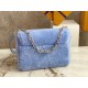 Replicas Bolso Louis Vuitton Twist MM en piel de oveja azul M21040 Imitacion Baratos