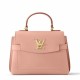 Replicas Minibolso Louis Vuitton Lockme Ever en cuero rosa M21052 Imitacion Baratos