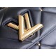 Replicas Bolso Louis Vuitton Twist MM en piel de cordero negra M59029 Imitacion Baratos