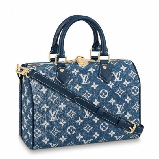 Replicas Bolso Louis Vuitton Speedy Bandouliere 25 Monogram Denim M59609 Imitacion Baratos