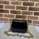 Replicas Gucci Bamboo 1947 Mini Top Handle Bag 686864 Negro Baratos