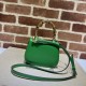 Replicas Gucci Bamboo 1947 Mini Top Handle Bag 686864 Verde Baratos