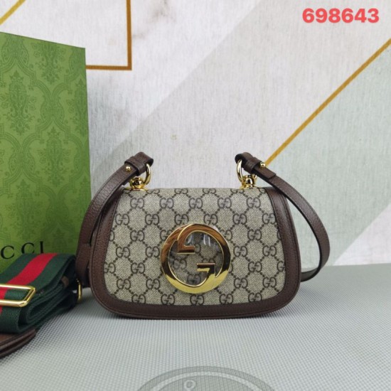 Replicas Minibolso Gucci Blondie 698643 Marrón Baratos