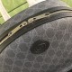 Replicas Mochila Gucci con G entrelazada 704017 Gris Baratos