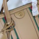 Replicas Gucci Bolso mediano de lona con asa superior 715666 Marrón Baratos