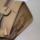 Replicas Gucci Bolso mediano de lona con asa superior 715666 Marrón Baratos