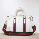 Replicas Bolso de mano mediano en lona Gucci 715666 blanca Baratos