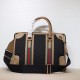 Replicas Bolso mediano de lona con asa superior Gucci 715666 Azul Baratos