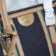 Replicas Bolso mediano de lona con asa superior Gucci 715666 Azul Baratos