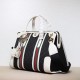 Replicas Bolso Gucci Mediano De Lona Con Asa Superior 715666 Azul / Blanco Baratos