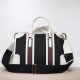 Replicas Bolso Gucci Mediano De Lona Con Asa Superior 715666 Azul / Blanco Baratos