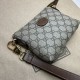 Replicas Gucci Messenger Bag con G entrelazada 723306 Marrón Baratos