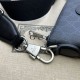 Replicas Gucci Messenger Bag con G entrelazada 723306 Gris Baratos