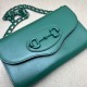 Replicas Gucci Horsebit Mini Bolso 1955 724713 Verde Baratos