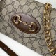 Replicas Gucci Horsebit Mini Bolso 1955 724713 Marrón Baratos