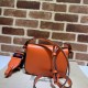 Replicas Bolso De Hombro Pequeño Gucci Horsebit 1955 ‎726226 Naranja Baratos