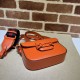 Replicas Bolso De Hombro Pequeño Gucci Horsebit 1955 ‎726226 Naranja Baratos