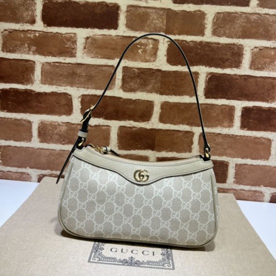 Replicas Gucci Ophidia bolso pequeño 735145 Beige Baratos