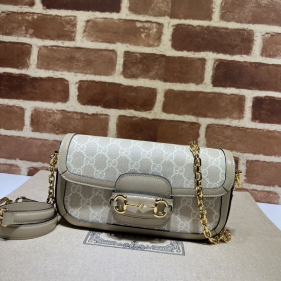 Replicas Gucci Horsebit bandolera 1955 735178 beige Baratos