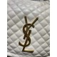 Replicas YSL Saint Laurent Icare Maxi Shopping Bag en piel de cordero acolchada blanca Baratos