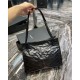 Replicas Bolso Cabás YSL Saint Laurent NIKI Medium en cuero arrugado vintage negro Baratos