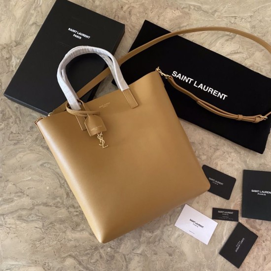 Replicas YSL Saint Laurent Shopping Tote Bag Amarillo Baratos