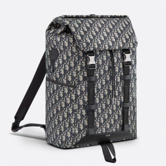 Replicas Dior Explorer Mochila negra de jacquard Dior Oblique Baratos