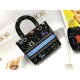 Replicas Bolso Dior Medium Lady D-Lite Pixel Zodiac con bordado negro Baratos